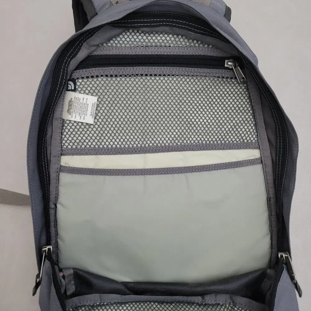The North Face Pandora Mini Backpack Purple Gray Daypack Hiking Skiing School